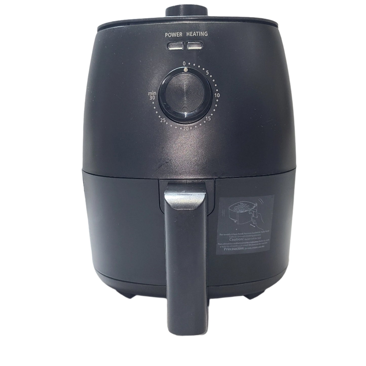 Mainstays 2.2 Qt Air Fryer, Non-Stick, 1150W, Black, Auto Shutoff, Timer, Open Box.