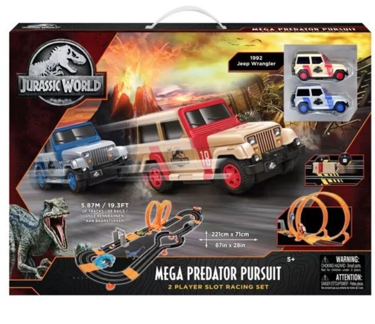 Jurassic World  Mega Predator Pursuit Race Set 841006JW