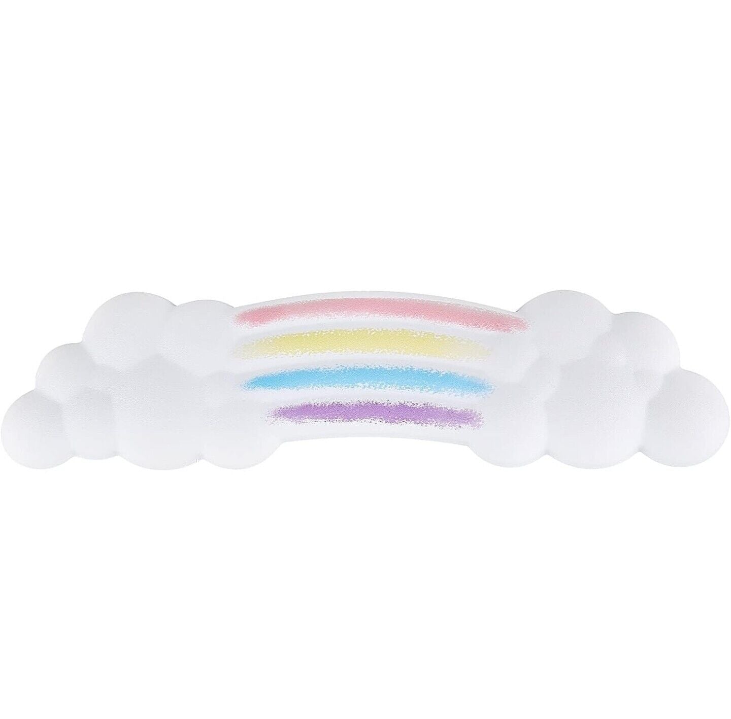 Cloud Wrist Rest Keyboard, Rainbow Cloud Palm Rest Keyboard with PU Leather,...