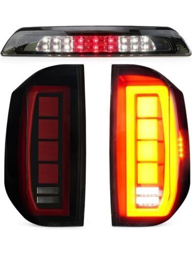 LED Tail Light + 3rd Third Brake Light Kit for Toyota Tundra 2014-2018,...