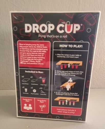 Drop Cup Pong That's On A Roll Family Friendly Party Game