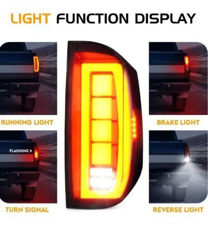 LED Tail Light + 3rd Third Brake Light Kit for Toyota Tundra 2014-2018,...