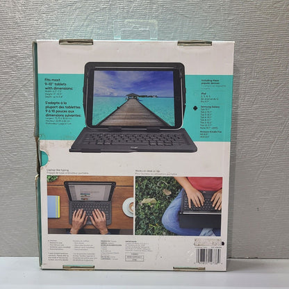 Logitech Universal Folio w/ keyboard 920-008667 iOS Android  9" - 10"