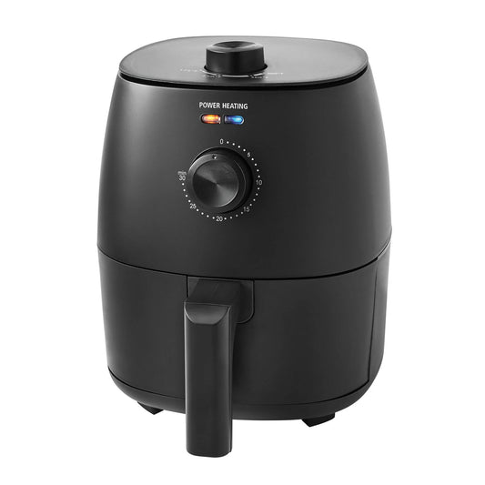 Mainstays 2.2 Qt Air Fryer, Non-Stick, 1150W, Black, Auto Shutoff, Timer, Open Box.